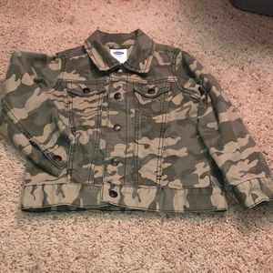 Old Navy Camouflage jean jacket Sz 4T EUC
